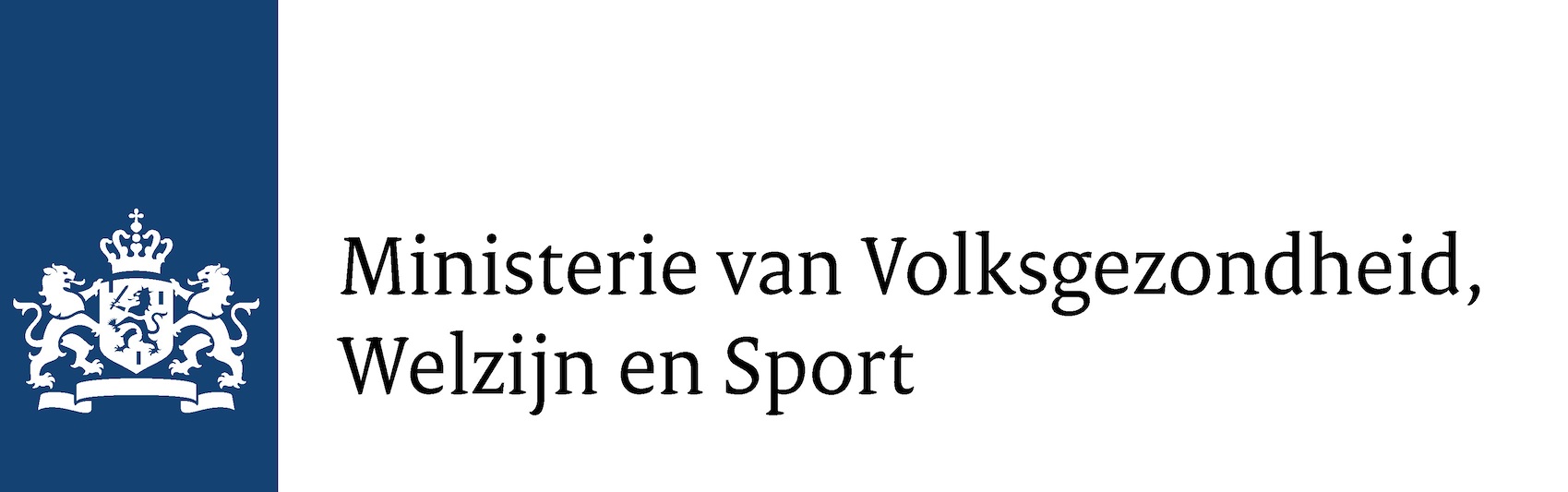 Logo Ministerie van Volksgezondheid, Welzijn en Sport